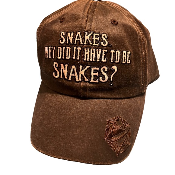 Disney Parks Indiana Jones Snakes Why Did It Have To Be Snakes Hat Cap - Picture 2 of 5